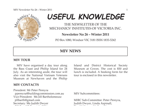 26 Useful Knowledge